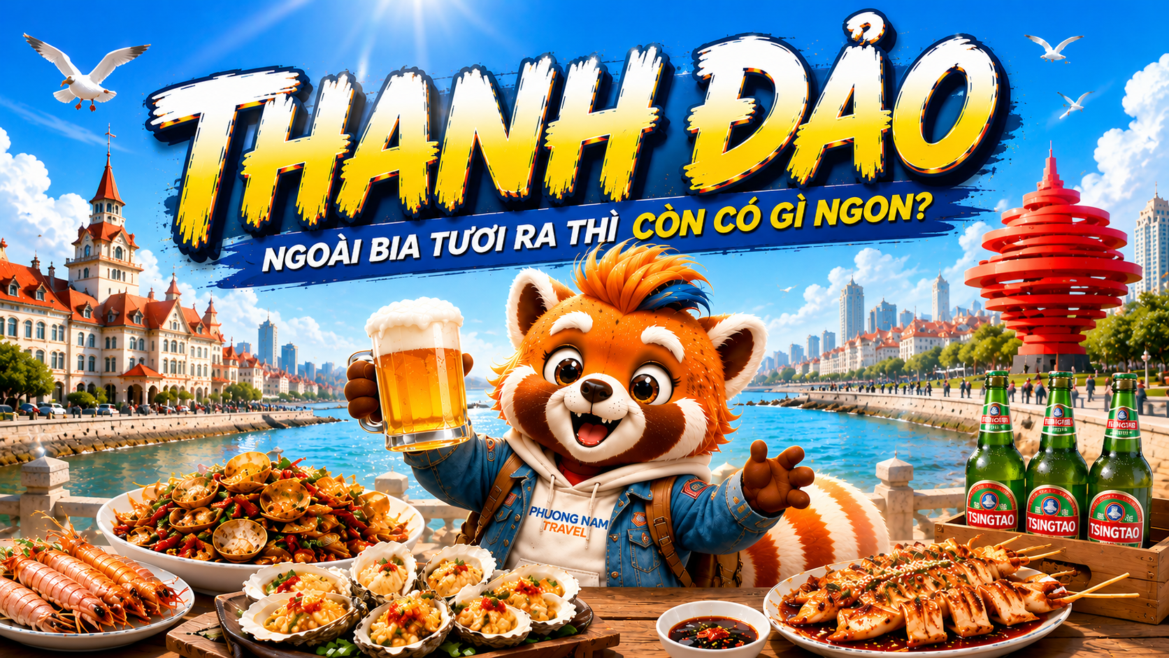 Quét Sạch Phố Biển: Thanh Đảo Ngoài Bia Tươi Ra Thì Còn Có Gì Ngon?