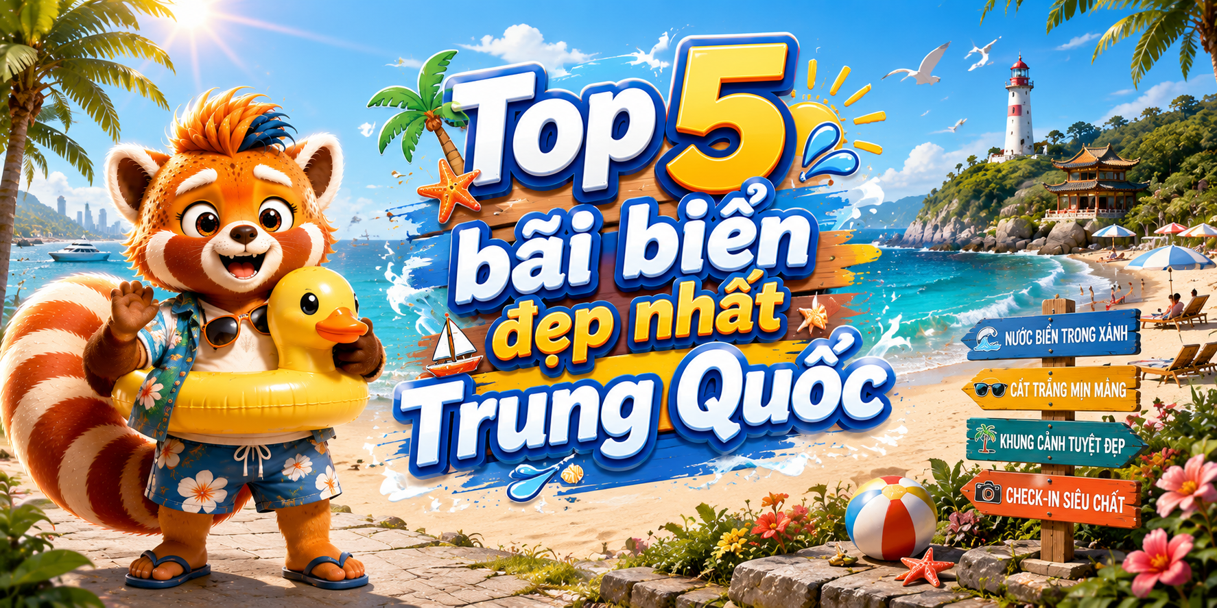 Vi Vu Miền Cát Trắng: Top 5 Bãi Biển Cực Phẩm Nhất Trung Quốc